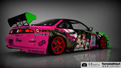Nissan Silvia S14 D1GP With 2016 Girl und Panzer Pacific Racing Itasha Livery