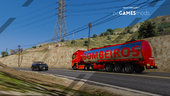 Portuguese Fire Department Volunteers Mercedes-Benz Actros Euro6 + Trailer Tanker