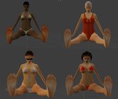 Barefeet Girl Beach Skin Pack