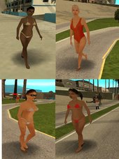 Barefeet Girl Beach Skin Pack