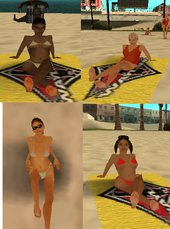 Barefeet Girl Beach Skin Pack