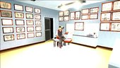 Barber Shop and Tattoos Shop Interior Retexture
