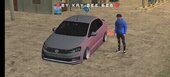 Volkswagen Polo Sedan Stanced for Mobile