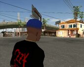 Blue High Afro Haircut For GTA SA