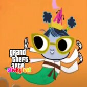 The Buzz on Maggie: Loading screen and title menu (GTA Stickyfeet)