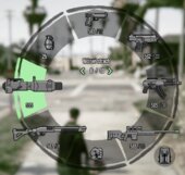 VCS LCS police star, RDR2 weapon wheel