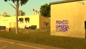 Real LA Gang Graffiti Spray can Tags (Blood vs Crip)