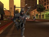 Silver Samurai + Sword + Shuriken