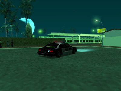 Cutscene Los Santos Police Car