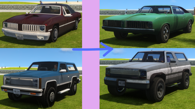 80s Cars Pack Vice City
