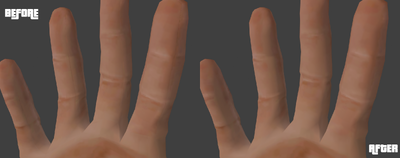 Luis's Hand Seams Fix