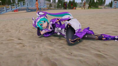 PDFT Hatsune Miku FOnewearl Style + Animated Face