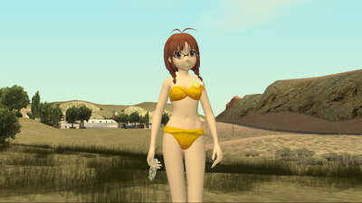 Ritsuko Akizuki Sun Shining Swimsuit (Idolmaster Starlit Season)