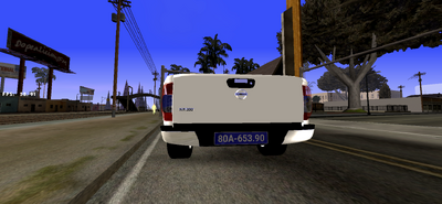 Vietnamese Police Pickup Truck (NP300) For Mobile